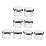 PartyKindom 8stücke Klarer Transparenter Einmachglas Versiegelte Gläser Für Marmelade Honig Und Kaviar Zur Aufbewahrung Für -projekte Der Küche