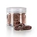 Produktbild Spirale Haargummis von All Glown Up - Traceless, elastisches Telefonkabel - 12er Pack (Brown)