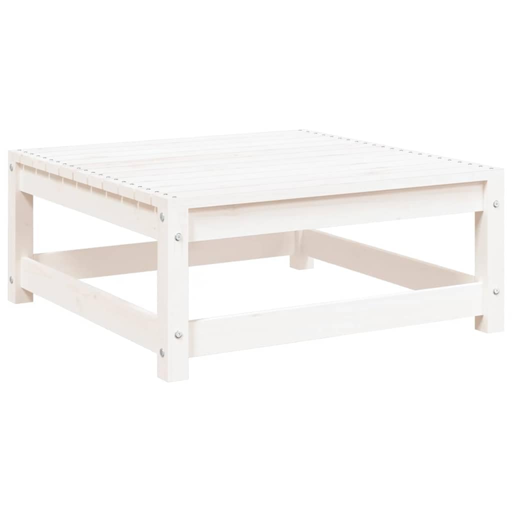 SYDE Sgabello da giardino in legno massello di pino, 70 x 70 x 30 cm