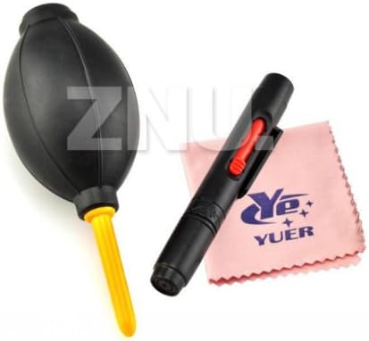 New 3 in 1 DSLR Camera Sensor Cleaning kit Dust Blower Lens Pen Cleaning Cloth