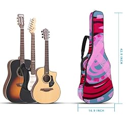 Housse de protection pour guitare acoustique Rose Épaisseur 1 cm, Multicolore 05, 42.9×16.9×4.7 in, Organiseur de sac - Les Beatles, Paul McCartney, John Lennon, RIngo Starr, George Harrison Housse de protection pour guitare acoustique Rose Épaisseur 1 cm, Multicolore 05, 42.9x16.9x4.7 in, Organiseur de sac – Image 5