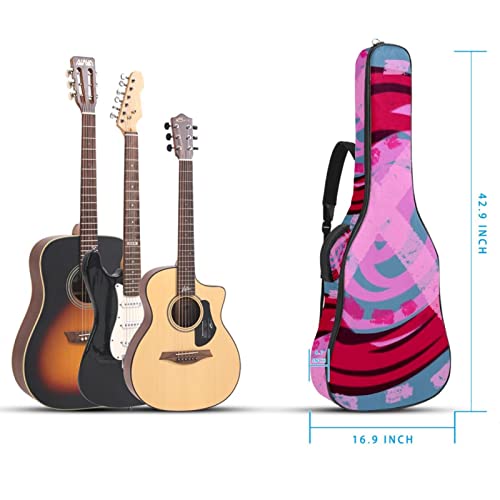 Housse de protection pour guitare acoustique Rose Épaisseur 1 cm, Multicolore 05, 42.9×16.9×4.7 in, Organiseur de sac - Les Beatles, Paul McCartney, John Lennon, RIngo Starr, George Harrison Housse de protection pour guitare acoustique Rose Épaisseur 1 cm, Multicolore 05, 42.9x16.9x4.7 in, Organiseur de sac – Image 6