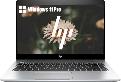 HP EliteBook 840 G6 Portátil empresarial, 14 Pulgadas FHD (1920 x 1080), Intel Core i5 8265U, 8 GB de RAM, 256 GB de SSD, Teclado QWERTY, Windows 11 Pro (reacondicionado)