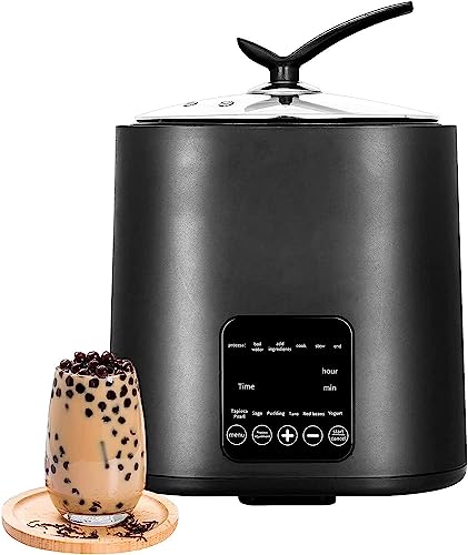 [Grande capacità]: la pentola perla completamente automatica ha una grande capacità di 9L e un'alta potenza di 1350 W. Può cucinare fino a 1,5 kg di perle alla volta. Ci vogliono solo circa 50 minuti per cuocere una pentola di perle.