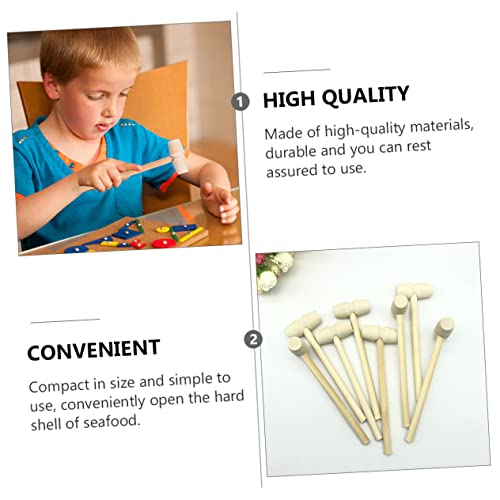 VICASKY 3 Conjuntos De 24 Peças De Martelo De Madeira Para Crianças Martelo De Madeira Para Frutos D