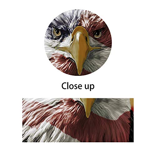 Large Wall Art Picture Eagle American Flag Canvas Painting 5 Piece Rustic Usa Flag Posters Patriotic Military Print Artwork Home Decor For Living Room Bedroom Office Framed Ready To Hang (60''Wx40''H) #TOP5