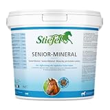 Stiefel Senior-Mineral für Pferde, hochwertige Versorgung mit Mineralstoffen, Spurenelementen & Vitaminen, für alte Pferde, Eimer, 3kg