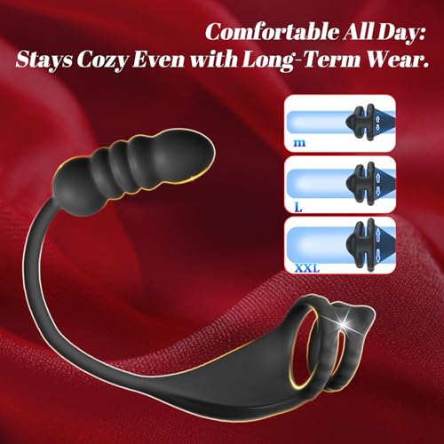 Thrusting-Prostate-Massager-Sex-Toy-with-Vibrating-Cock-Ring-Taint-Stimulator-Male-Anal-Dildo-Vibrator-Kinky-Adult-Sex-Toys-Games-MXUXEN-Remote-Control-Wearable-Silicone-Anal-Butt-Plug-for-Men