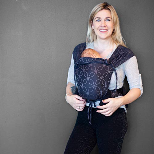 Hoppediz Babydrager Primeo, voor pasgeborenen vanaf de geboorte, buikdrager, rugdrager, 100% biologisch katoen, malmolie - Image 5