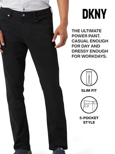 DKNY Mens Pants - Slim Fit Business Casual Pants for Men | Ultra Soft Mens Chino Stretch Work Pant | Everyday Casual Slacks3