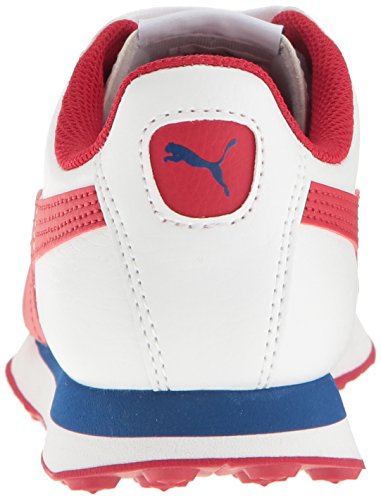 Image of PUMA Unisex-Child Turin II Slip on Sneaker, White-Barbados, 4.5 M US Big Kid