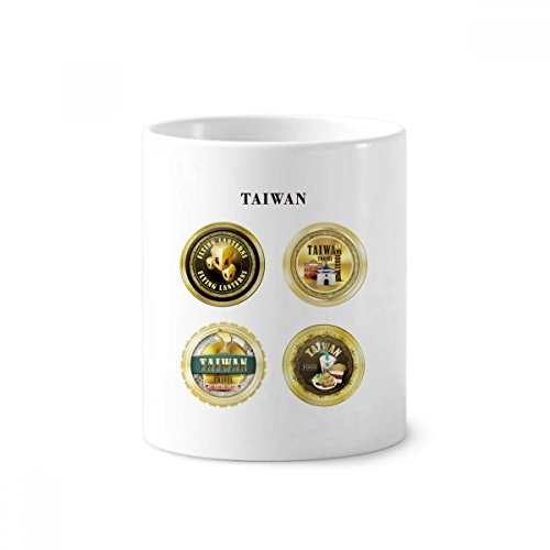 Tasse blanche Taiwan voyage en céramique pour un bureau ou une salle de bain zen