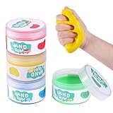 Hand Exercise Rehab Putty Kit for Elderly & Arthritis - Sensory Stress Relief, Finger Stretch, Fidgeting, Grip Strengthening (4 color)
