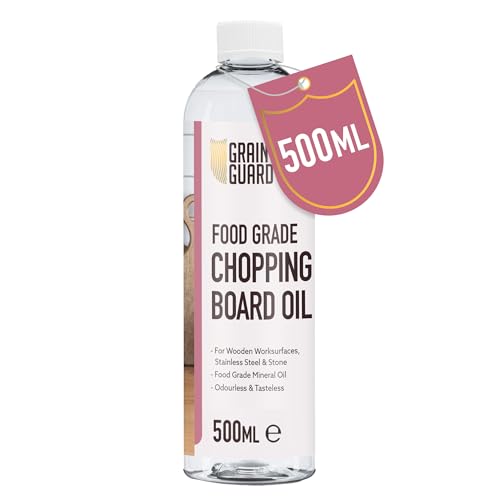 GLEAN GUARD Aceite para Tablas de Cortar | 500ml | Aceite Mineral de Grado Alimentario | Ideal para Tablas de Madera, Superficies de Trabajo, Acero Inoxidable y Piedra | Sin Olor ni Sabor