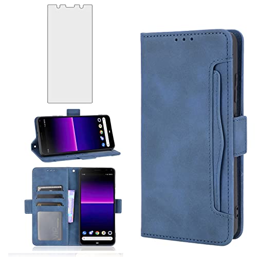 Funda Sony Xperia 8 antichoque con tapa tarjetero para evitar pantallas rotas