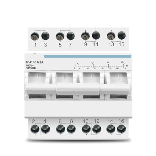 Interruptor de transferencia manual MTS 4P 63A para doble potencia