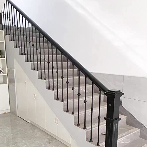 Elecmate Staircase Iron Balusters (Box of 10) Stair Spindles 1/2" Square Metal Balusters - Hollow Single Knuckle Staircase Spindles (Real Satin Black), E03-1 by Elecmate - Image 7