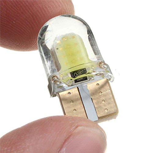 10 szt. LED T10 W5W COB SMD CANBUS krzemionkowa jasna biała żarówka licencyjna
