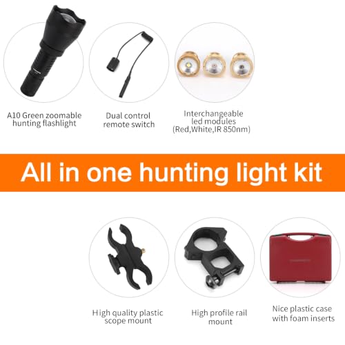 Image of LUMENSHOOTER A10 Ultimate Green Hunting Light Kit