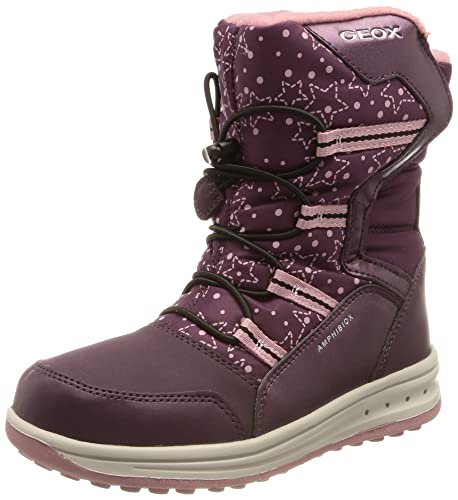Geox Mädchen J Roby Girl B Abx A Stiefel,24 EU,Violet Pink