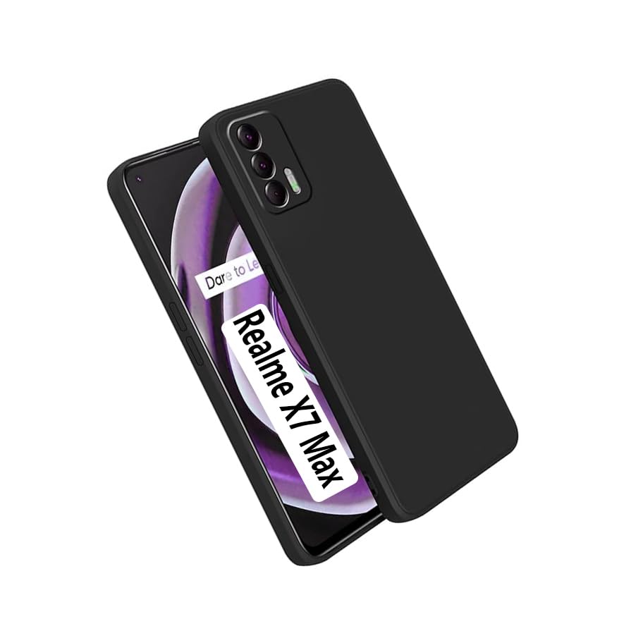 COBERTA Back Cover for Realme X7 Max Back Cover Case - Black Silicon (B0CQX88LNP) Amazon Price History, Amazon Price Tracker