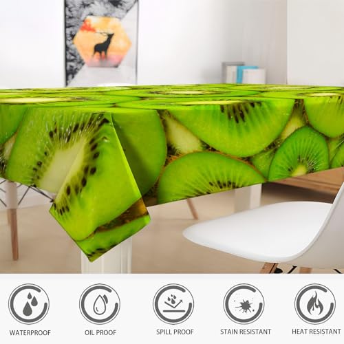Nappe anti tache rectangulaire 3D imperméable pour décoration de fête