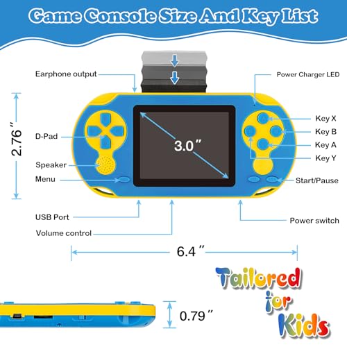 Greencreek GC-BLUE 16 Bit Handheld Game Console thumb #3