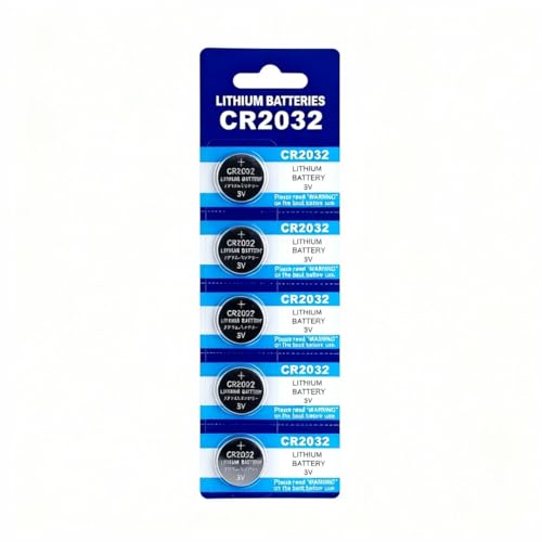 CR2032 Battery 3V Lithium Coin Cell Replacement for DL2032 ECR2032 BR2032 KCR2032 LM2032 GPCR2032 Watch Battery Key Fob Remote CMOS Calculator Thermometer Scale Backup Battery