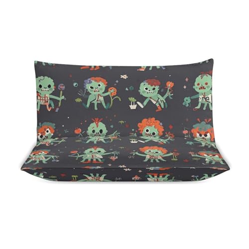 Parure de lit Many Zombies housse de couette 259x228 cm et taies - 4
