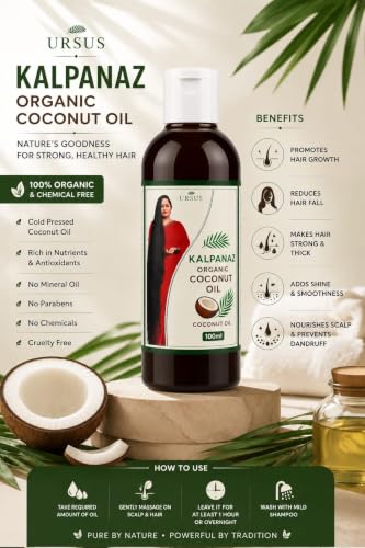 HGHASAYAGIRL Kalpanaz organic coconut oil 100% herbal hair oil for - Image 3