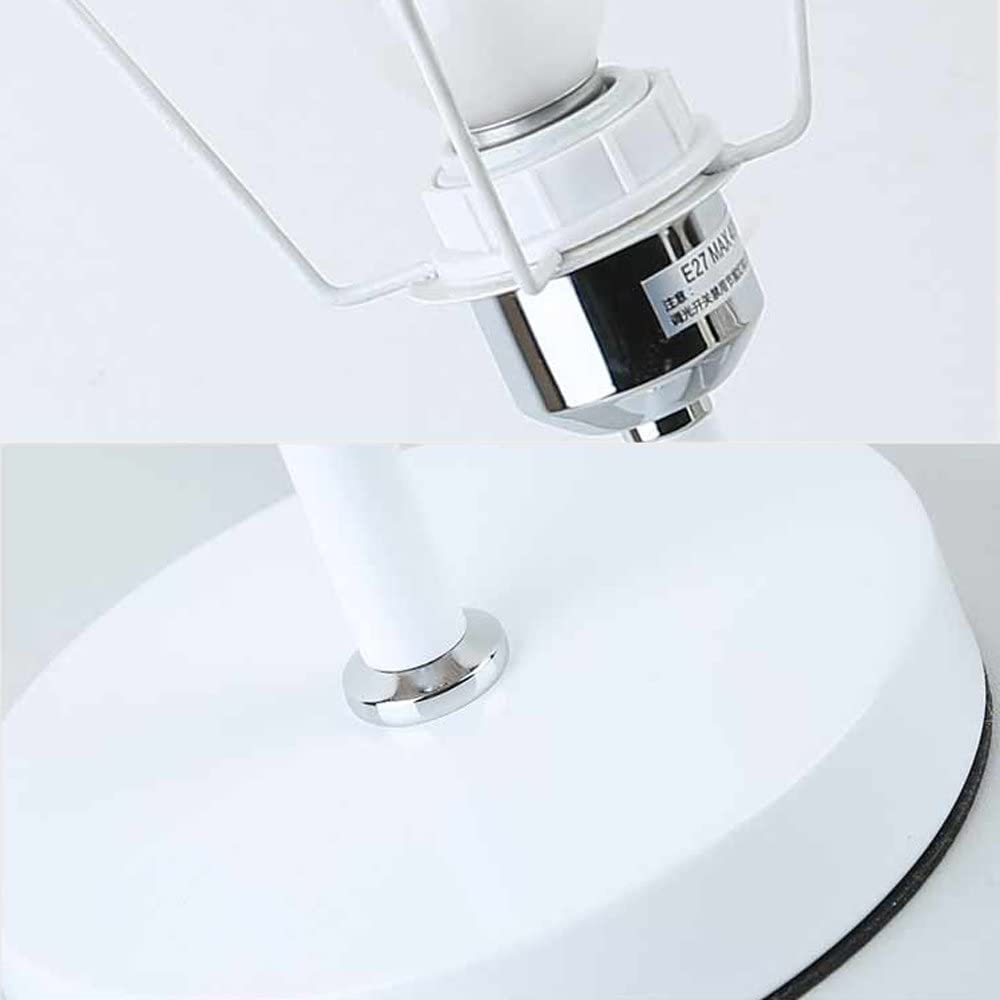 Lampada Da Tavolo Led E27 Tessuti a mano in rattan ombra Lampada da parete stile pastorale Luci di lettura Camera da letto Lampada da comodino Studio Protezione degli occhi Protezione dell'occhio (esc