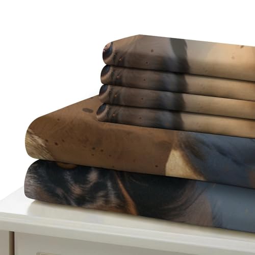 Housse de couette berger allemand 140x200 microfibre 3 pièces - 6