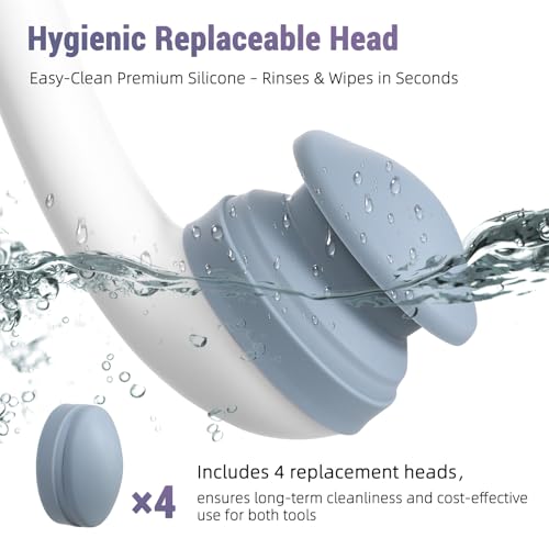 Toilet Aids for Wiping Bottom, 2-Pack - Long Reach Comfort Wipe with Replaceable Head & Strap - Bottom Buddy Wiping Aid for Elderly, Disabled & Post-Surgery - Image 4