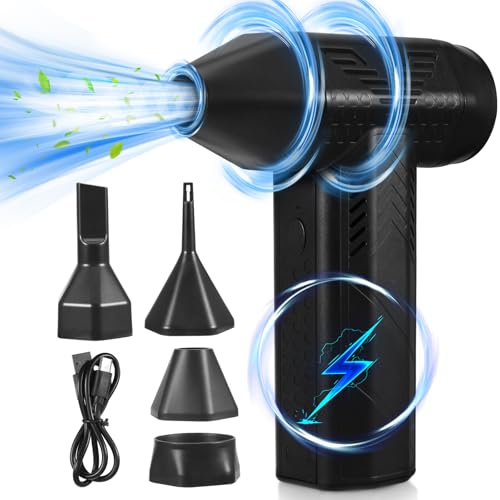 tlidfgeo Dépoussiéreur électrique à air comprimé, 3 vitesses 130 000 tr/min, souffleur à air comprimé avec batterie de 7500 mAh, mini ventilateur jet pour ordinateur portable, voiture, canapé, tlidfgeo Dépoussiéreur électrique à air comprimé, 3 vitesses 130 000 tr/min, souffleur à air comprimé avec batterie de 7500 mAh, mini ventilateur jet pour ordinateur portable, voiture, canapé,