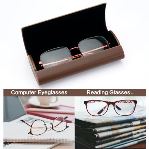 Image of Vemiss Hard Shell Eyeglass Cases, Lightweight Portable Glasses Case for Women Men
