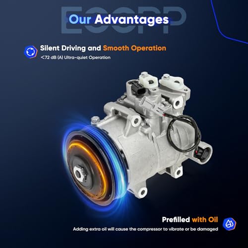 Image of ECCPP A /C Compressor with Clutch Fit for Subaru Outback 2.5L 3.6L 2010-2019 | Fit for Subaru Legacy 2.5L 3.6L 2010-2019 Fast Cooling AC Compressor
