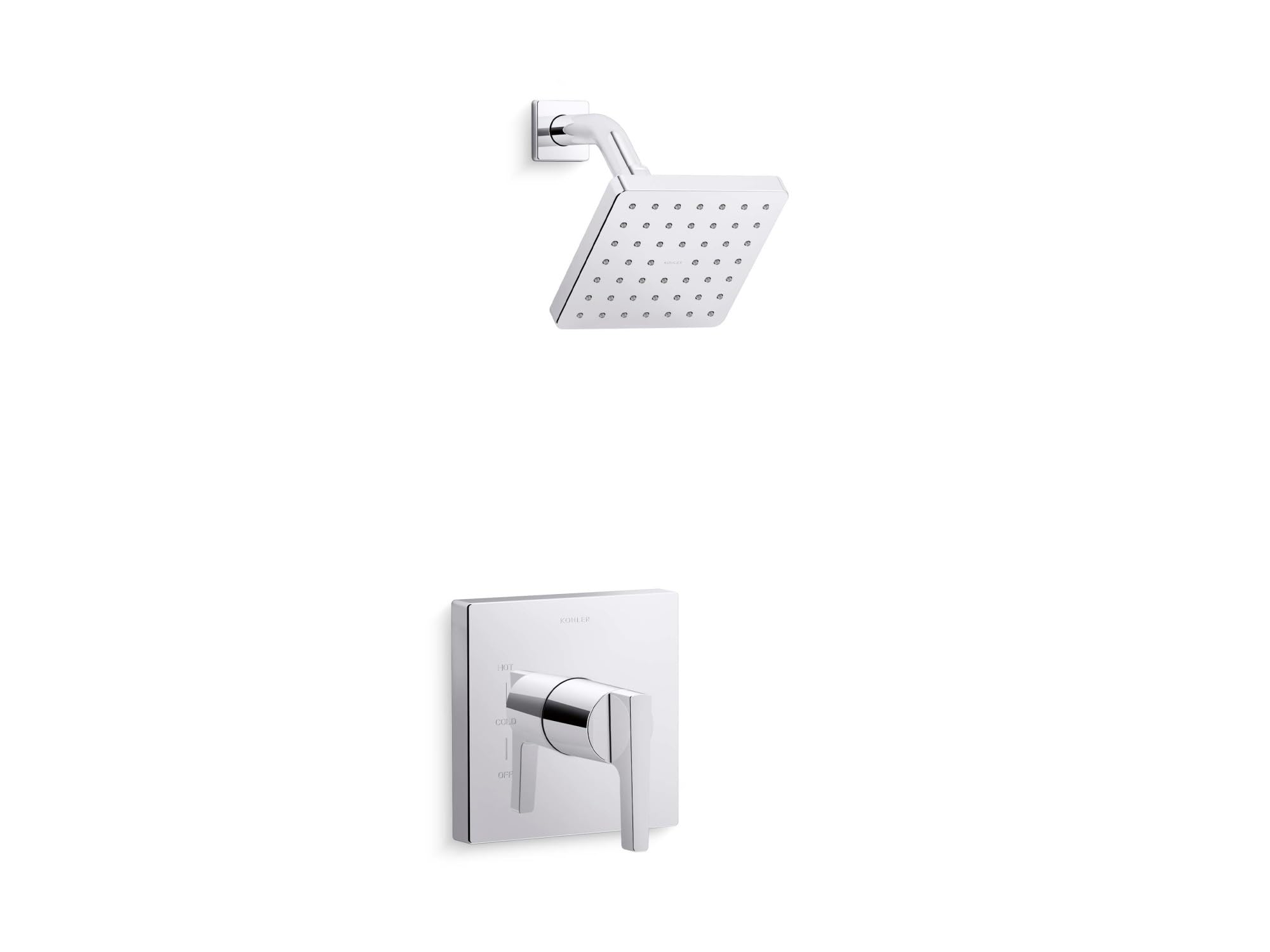 TS99764-4-CP Honesty Shower Trim-Lever Rite-Temp Valve Handle and 2.0 Gpm Showerhead, Polished Chrome