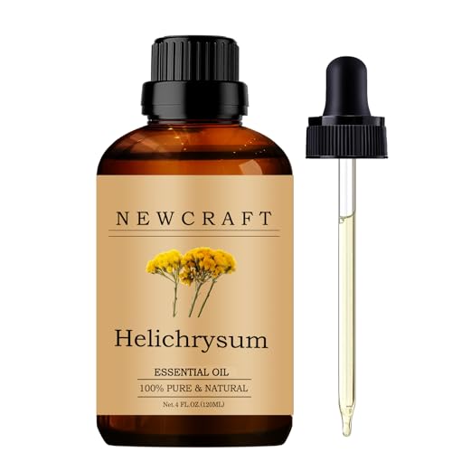 NewCraft Helichrysum Essential Oil for Aromatherapy Diffuser 4Fl Oz/120ml