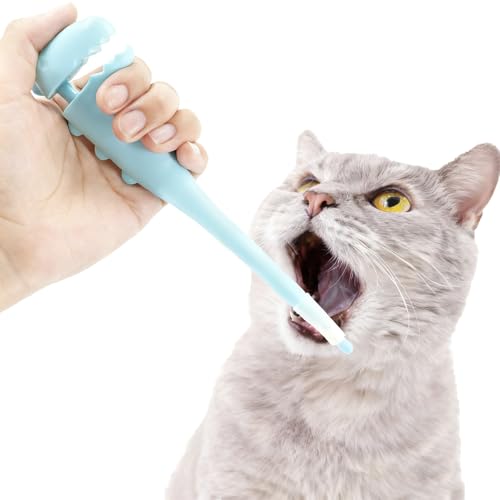 Xamoca Cat Pill Shooter - Pet Pill Shooter for Dogs and Cats,Soft Tip Syringe Dispenser,Easy Medication Delivery to Small Animals (Blue)
