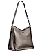 Calvin Klein Nova Chain Hobo Shoulder Bag, Gunmetal, One Size