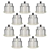 DNB Stainless Steel Cup Holder - 10 PCS Insert Drink Holders with Drain - Marine Boat Accessories