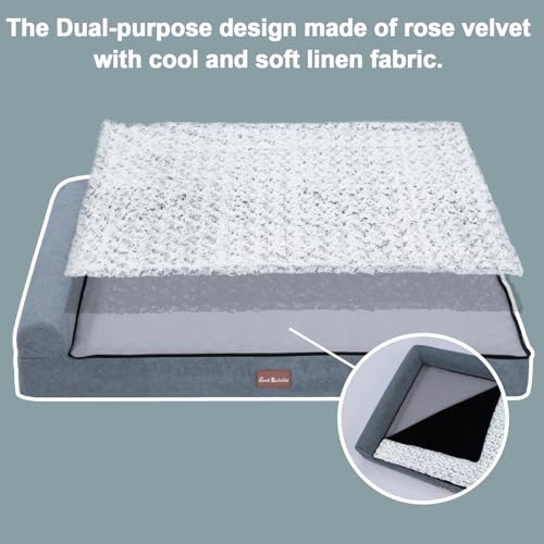 Washable Waterproof Orthopedic Dog Bed for Large Pets