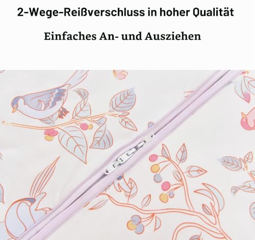 Chilsuessy Baby Schlafsack mit Beinen 2.5 Tog Winter Schlafsack Unisex Ganzjahres Schlafsack mit Füßen Babyschlafsack, Frühlingsmagpie… – Ansicht 4