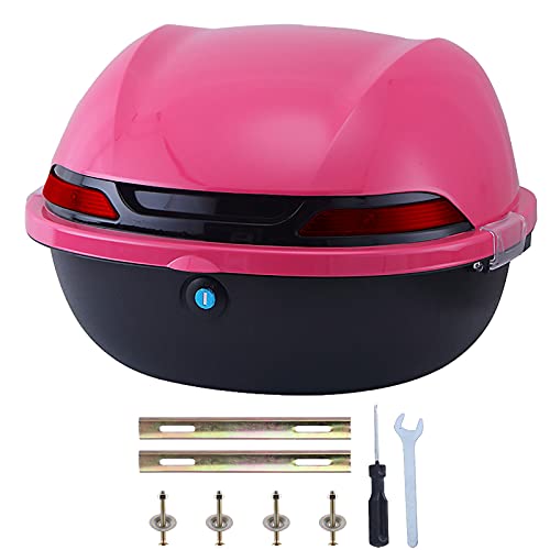 Coffre de bagage arrière de scooter résistant à la pluie avec fixations