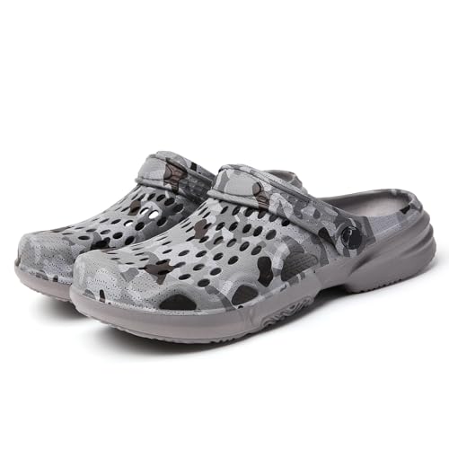 Image of SECHRITE Clogs for Men Garden Shoes Water Sandals Mens Mules and Clogs Shower Slippers Waterproof Summer Slides