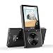 MP3 Player with Bluetooth, 16GB Portable HiFi Lossless Sound MP3 Player FM Radio Voice Recorder Video with Armband Earphone for Sports, Support Up to 128GB (Black)