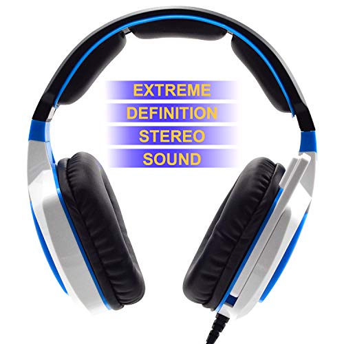 Anivia AH28 All-Platform Stereo Headphones Gaming Headset with Mic Compatible with PC Computers, Playstation PS4 Xbox One Controller, Android, iOS Laptop, Smartphone, Tablet