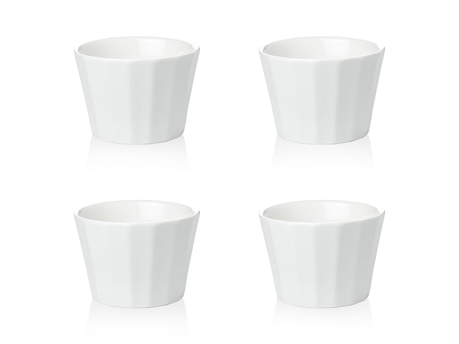 HillSpring oz Porcelain Dipping Bowls, Pinch Bowl Set, White Small Bowls  for Prep, Sauces and Charcuterie Board, Set of