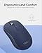 Lenovo Yoga Bluetooth Silent Mouse, 3 Level DPI Adjustment, 36 Month Battery Life, Bluetooth 5.3, 3 Device Paring, Whisper Quiet, Programmable Buttons, Smooth Finish, Cosmic Blue