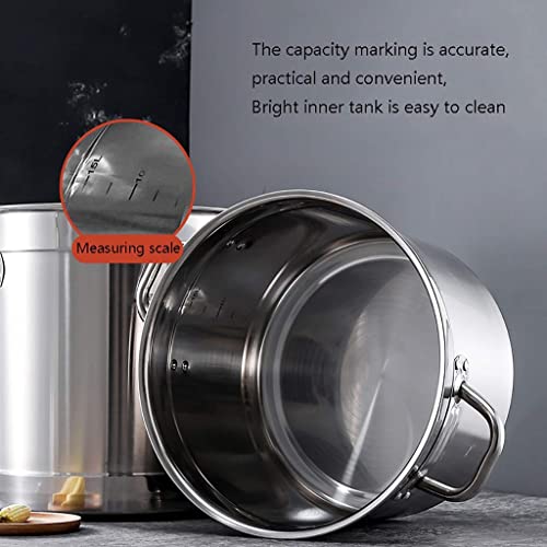 Ollas grandes de acero inoxidable 304 con acabado premium para cocinas exigentes 6